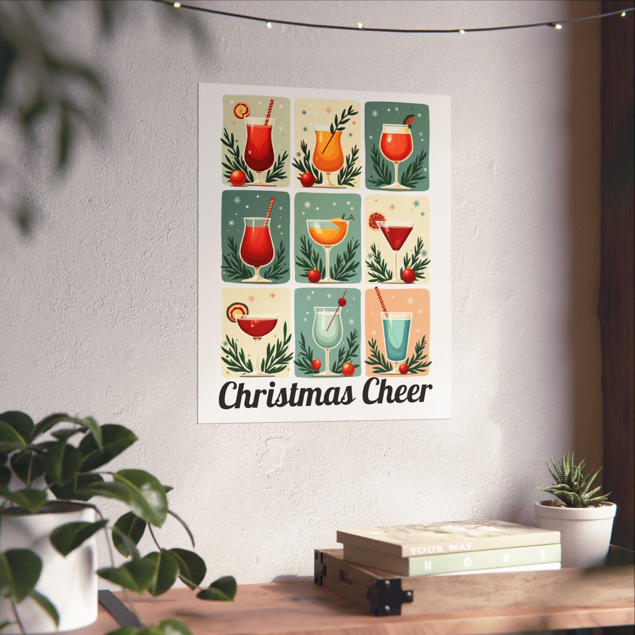 Retro Cocktail Wall Art | Midcentury Modern Bar Poster | Home Bar Decor Print | Housewarming or Birthday Gift for Cocktail Lovers