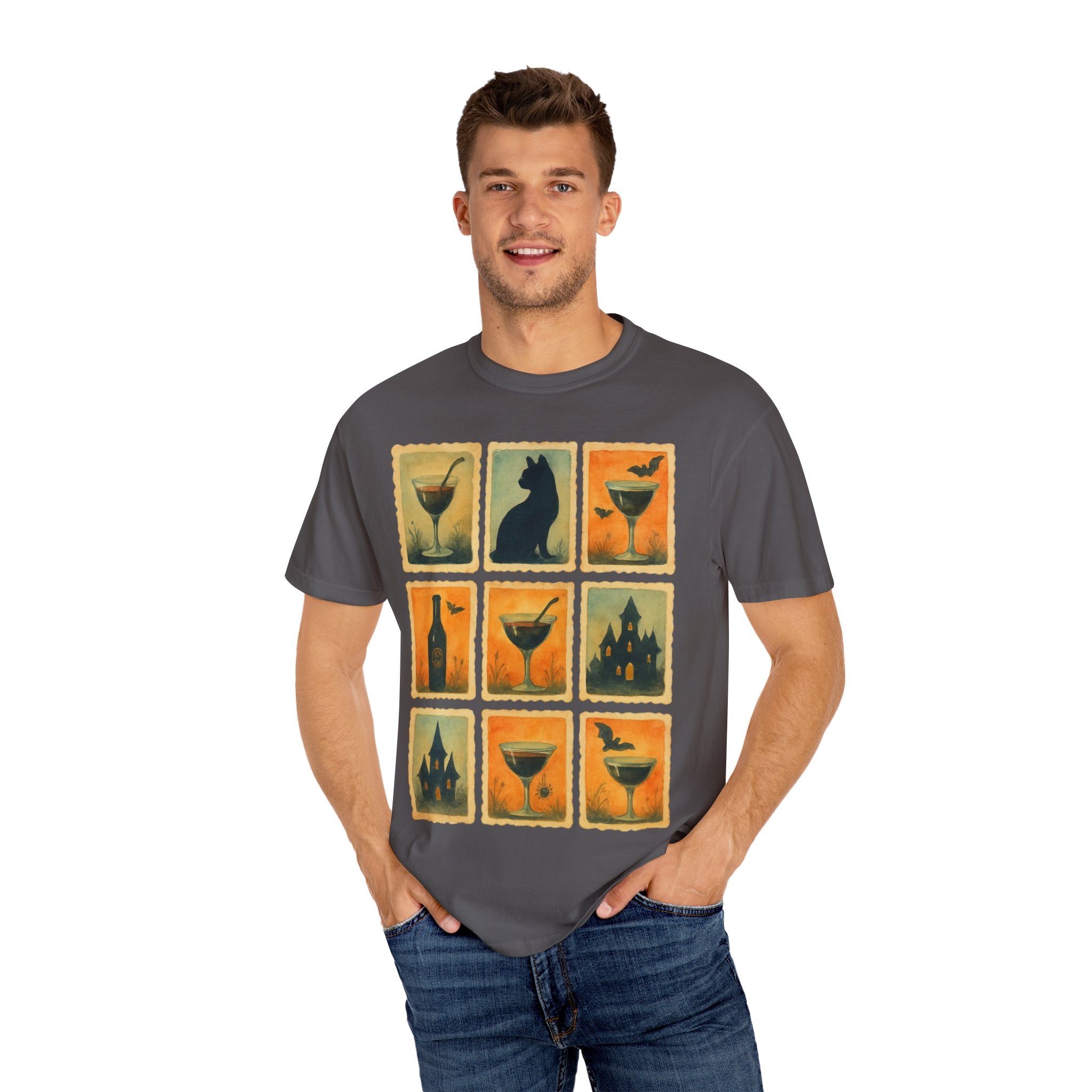 Watercolor Halloween Cocktails T-shirt