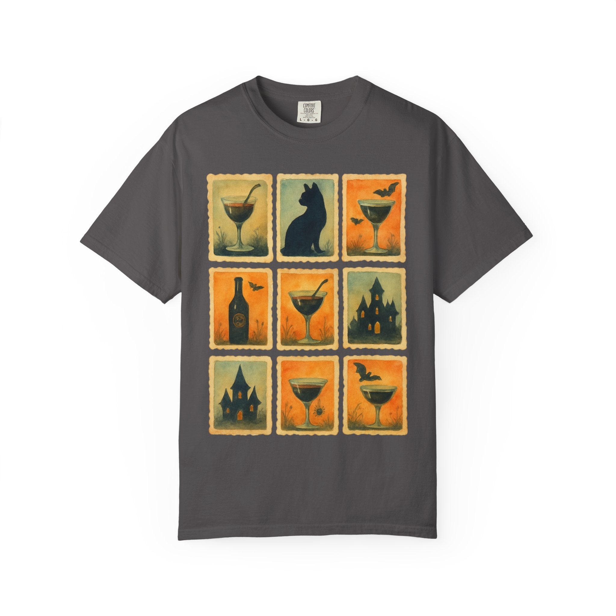 Watercolor Halloween Cocktails T-shirt