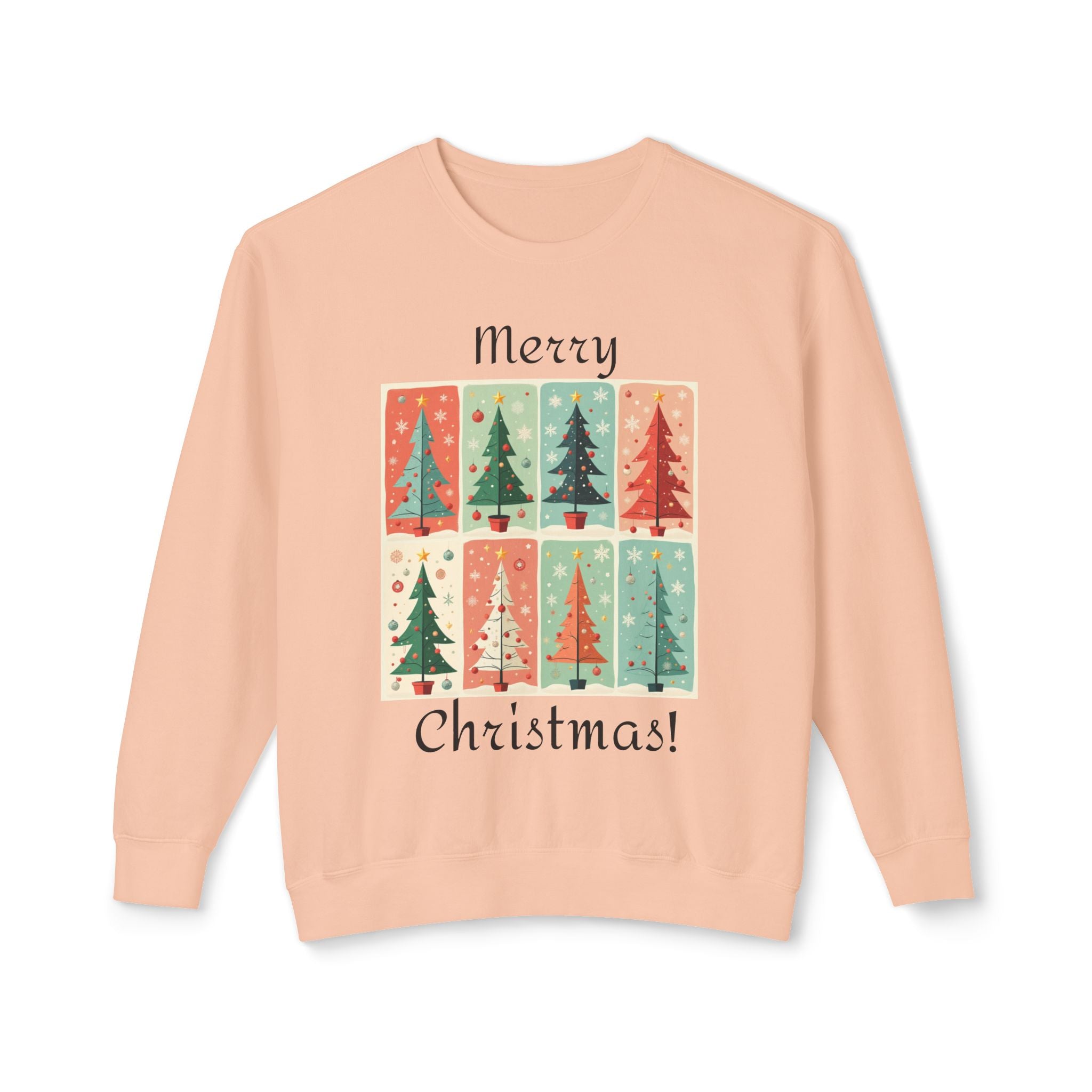 Folded Paper Christmas Trees Sweatshirt