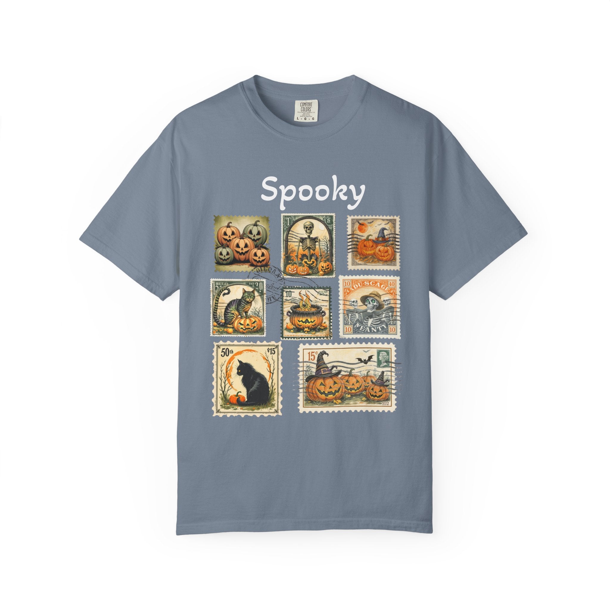 Spooky Halloween Vintage Stamp T-shirt