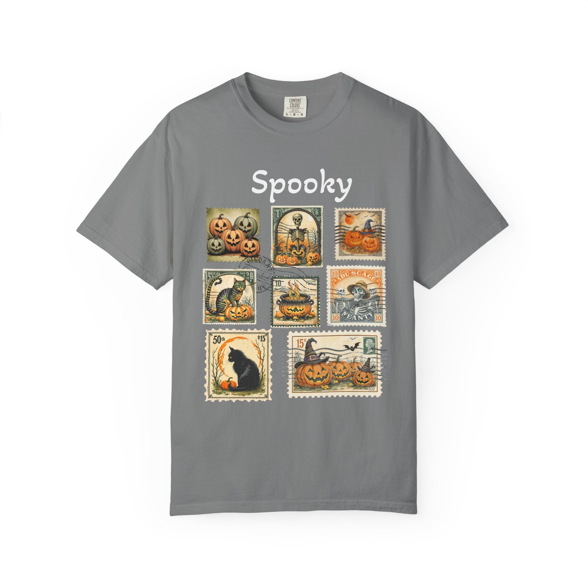 Spooky Halloween Vintage Stamp T-shirt