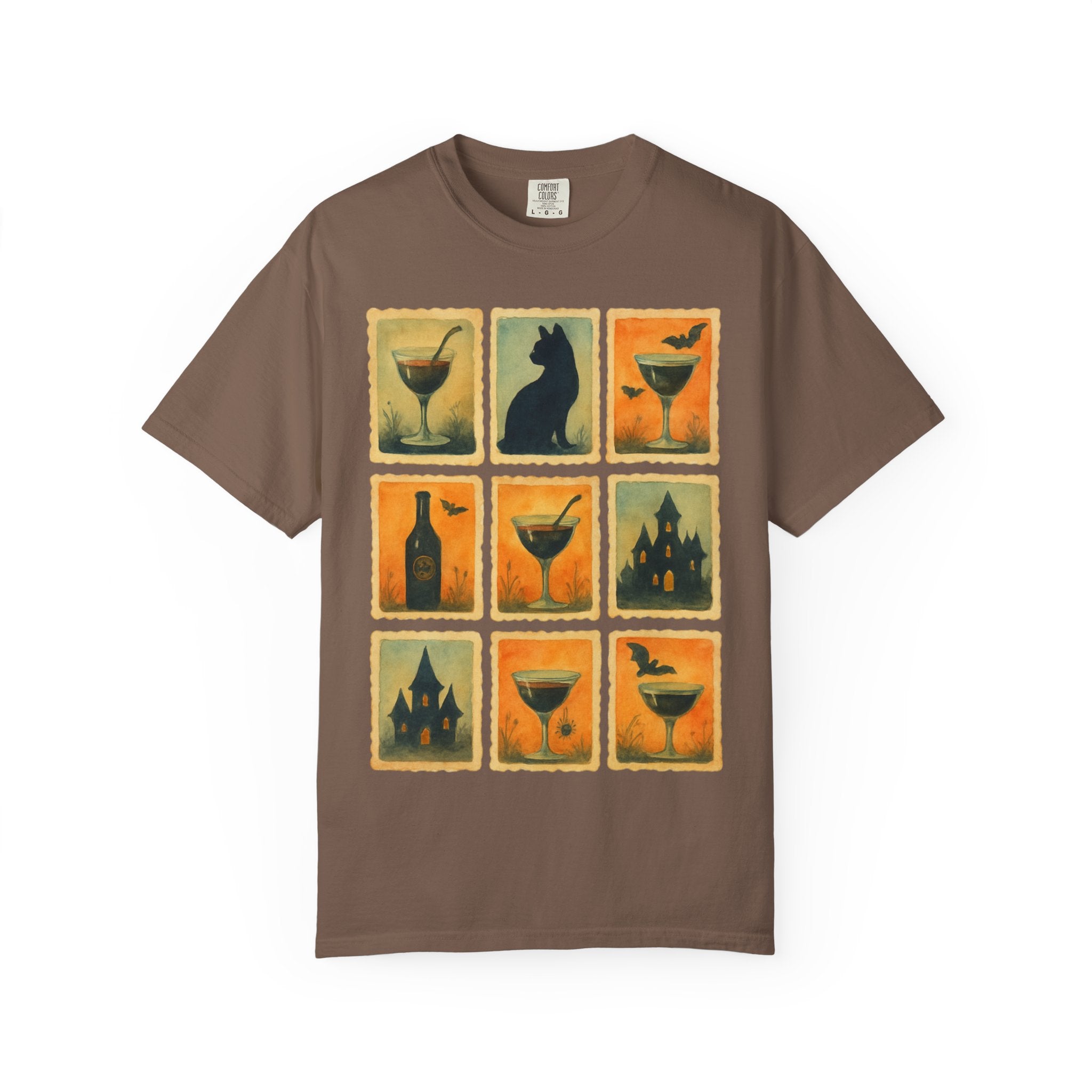 Watercolor Halloween Cocktails T-shirt