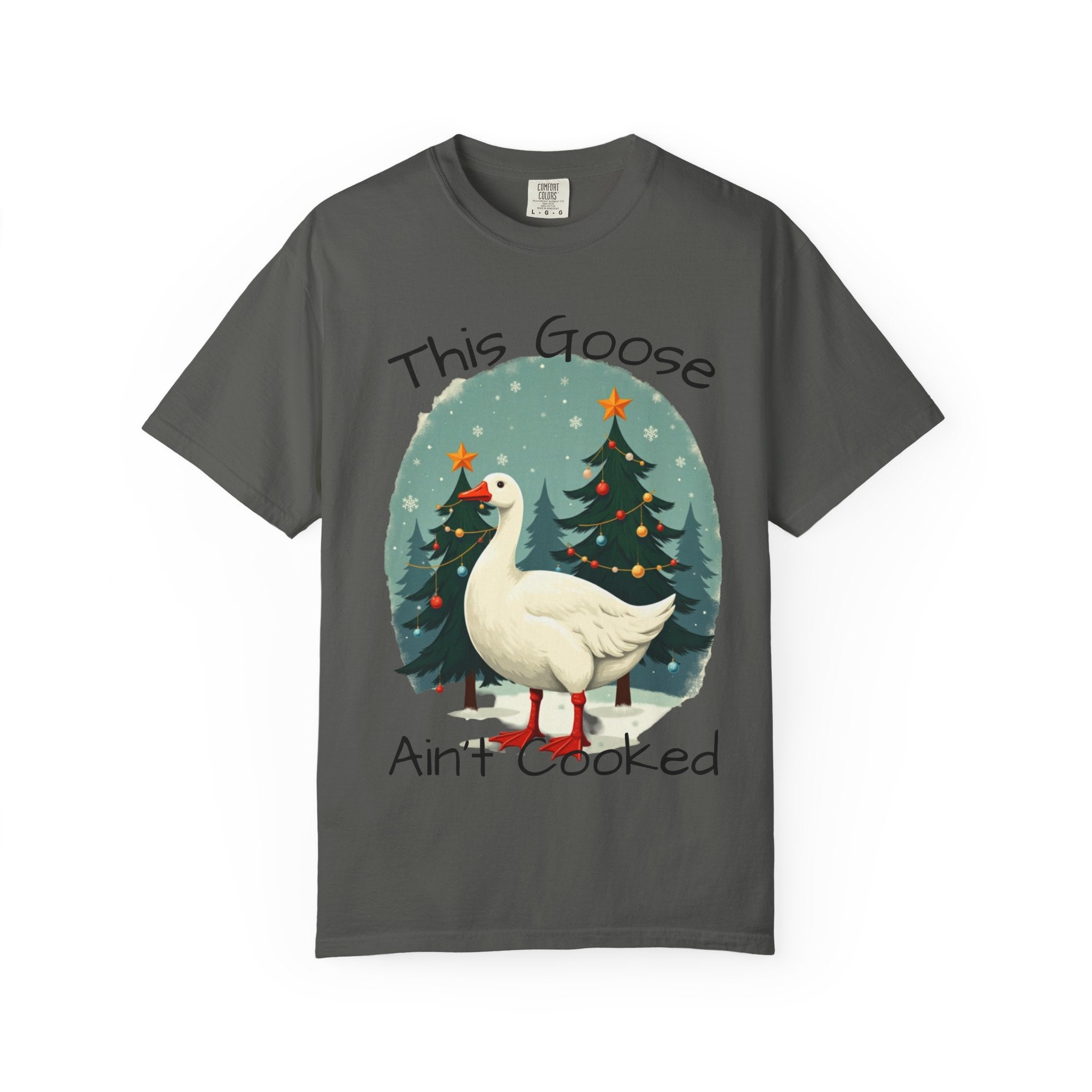 Christmas Goose Unisex T-shirt - Aint Cooked Funny Holiday Christmas Design