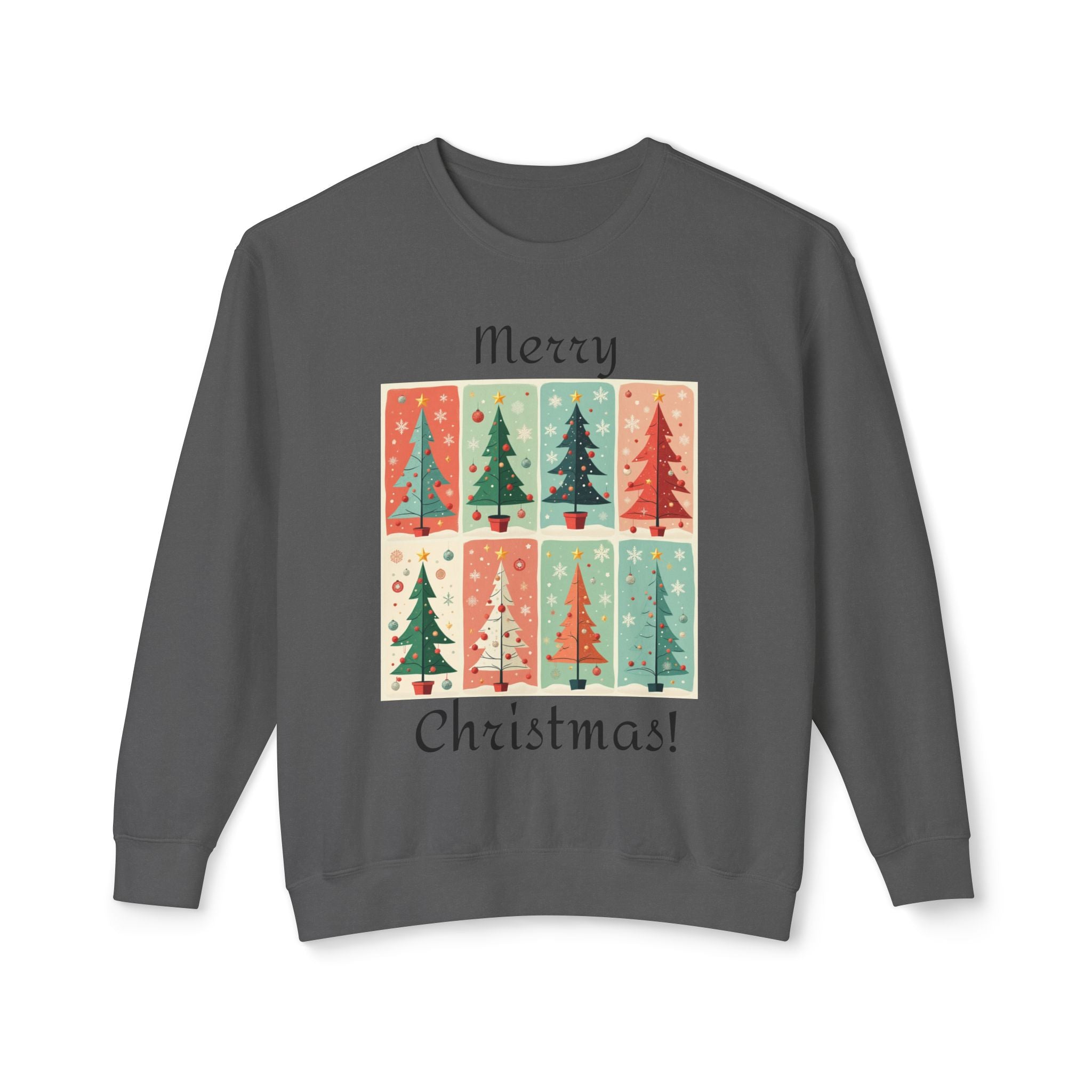 Folded Paper Christmas Trees Sweatshirt