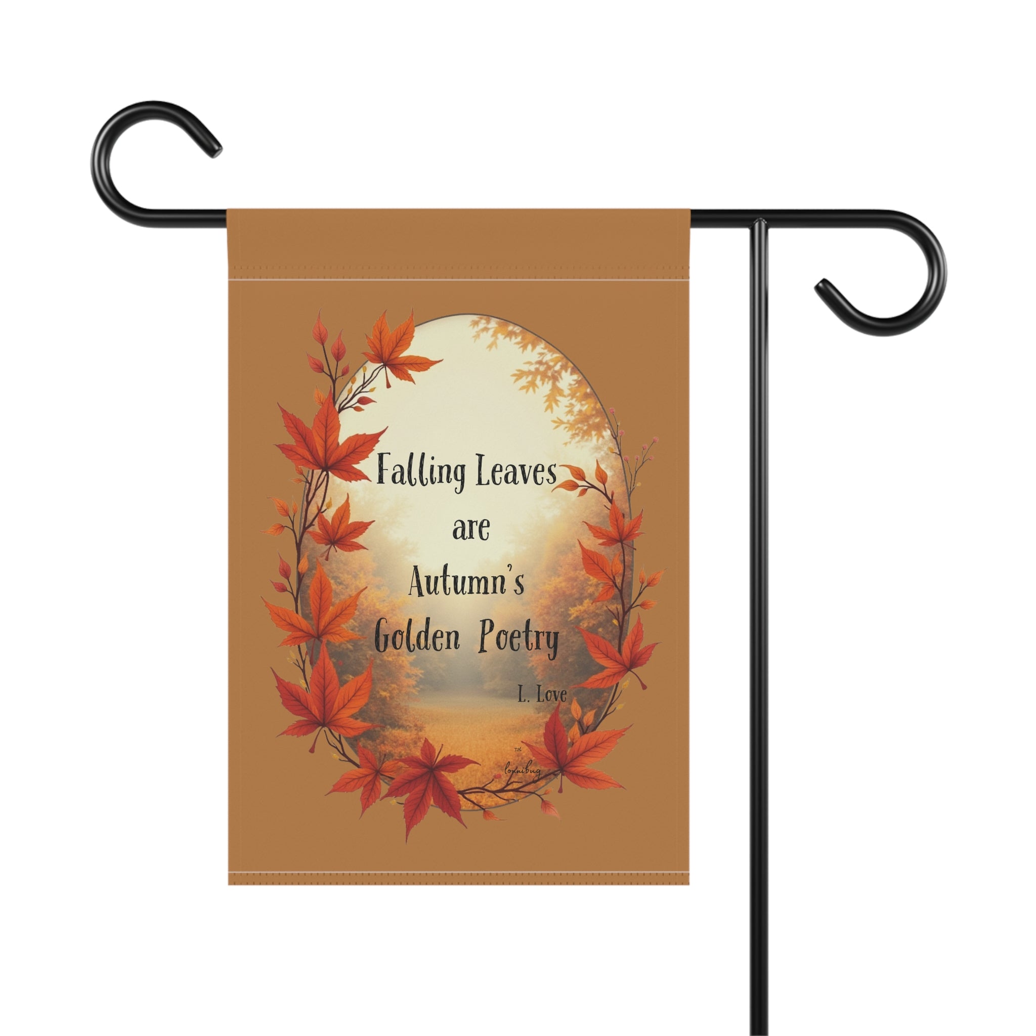Garden Banner Autumn Leaves Poetry