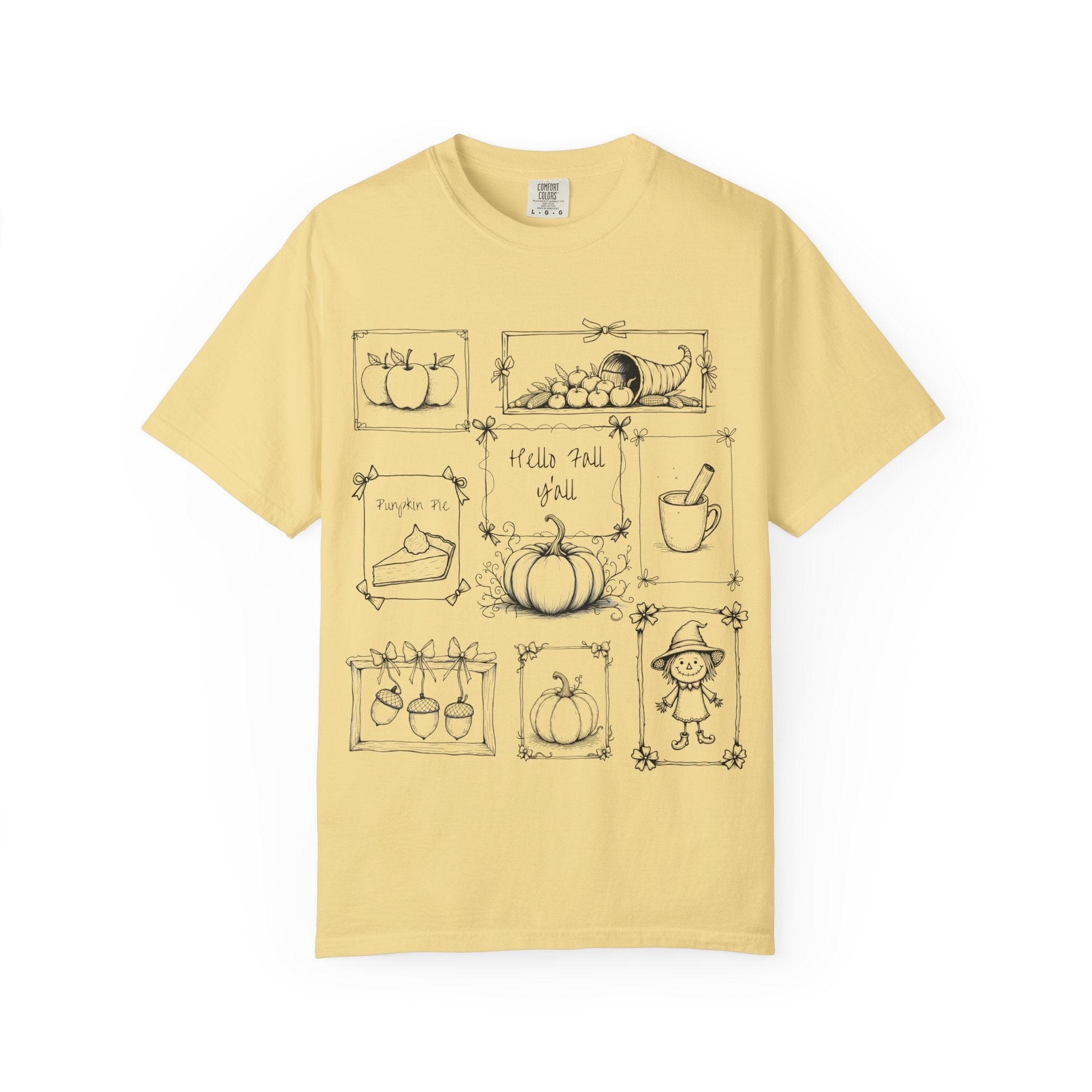 Hello Fall Y'all Unisex T-Shirt, Autumn Fashion