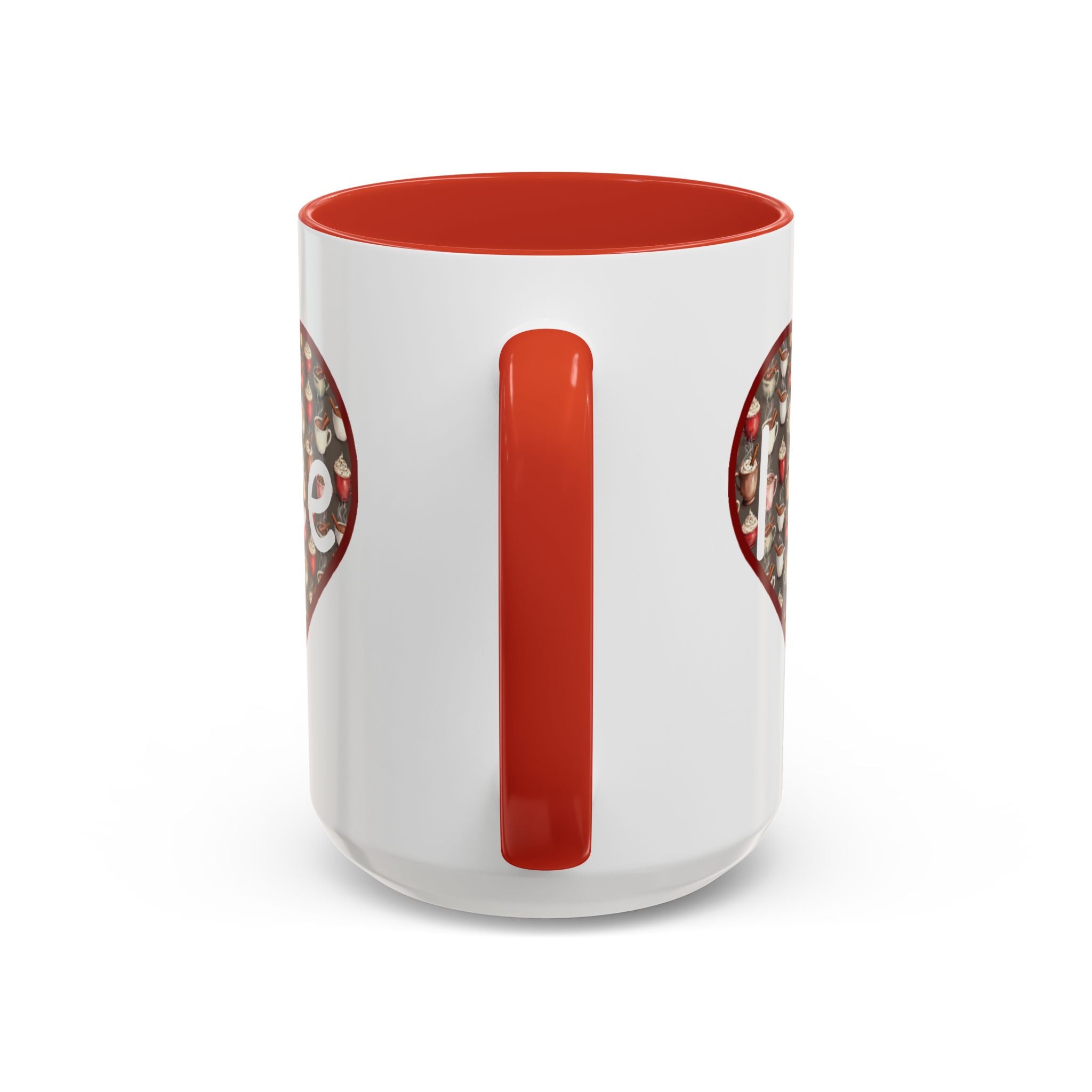 Coffee Mug - Cute Christmas Hearts with I Love Coffee