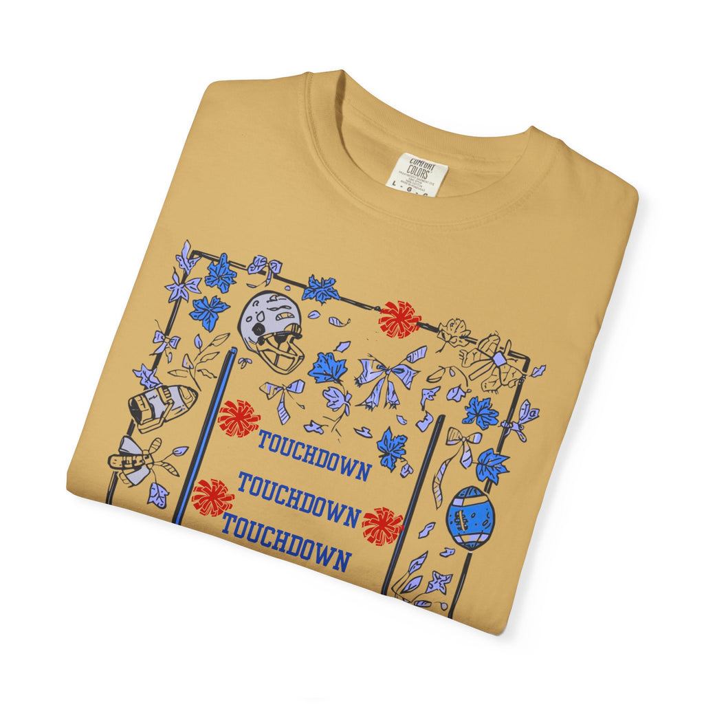 Football Season Graphic Tee, Unisex Garment-Dyed T-Shirt, Fall Fashion, Holiday Apparel,