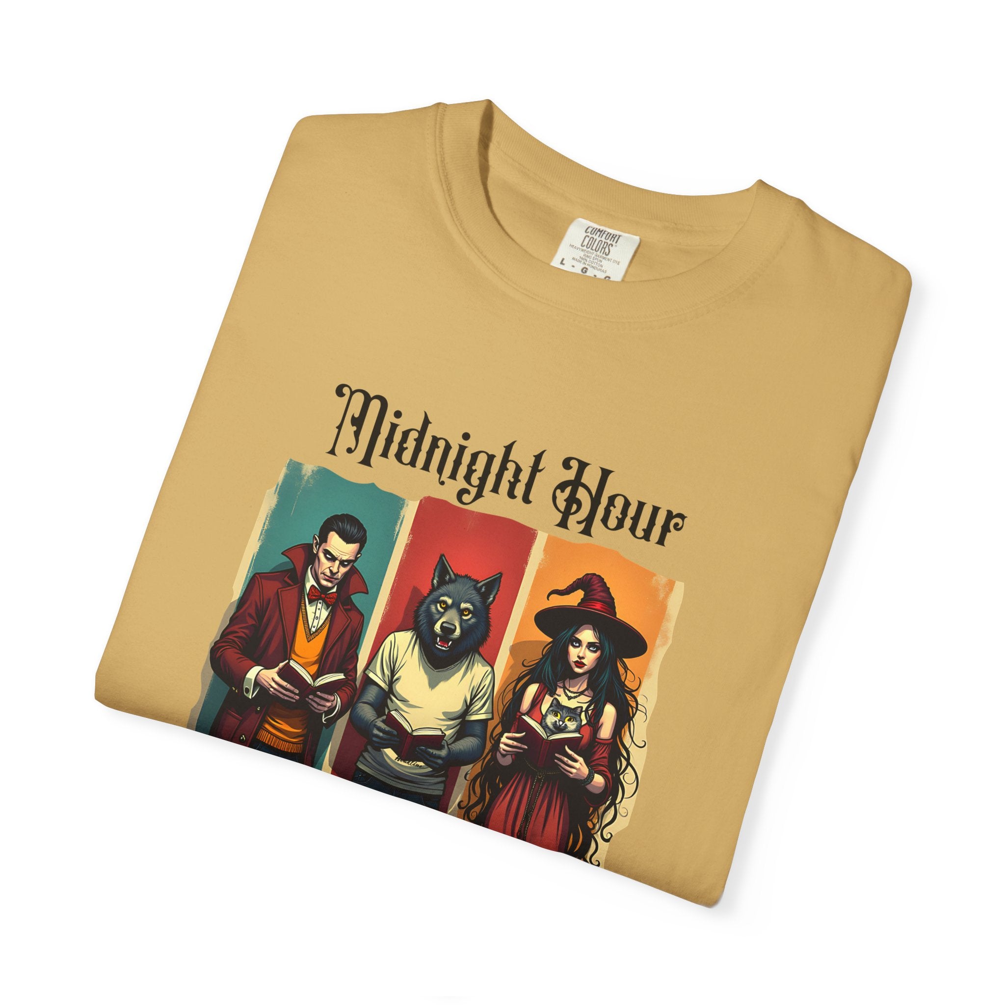Midnight Hour Book Club T-Shirt, Cozy Reading Shirt, Gift for Book Lovers, Casual Unisex Style, Halloween & Literary Events