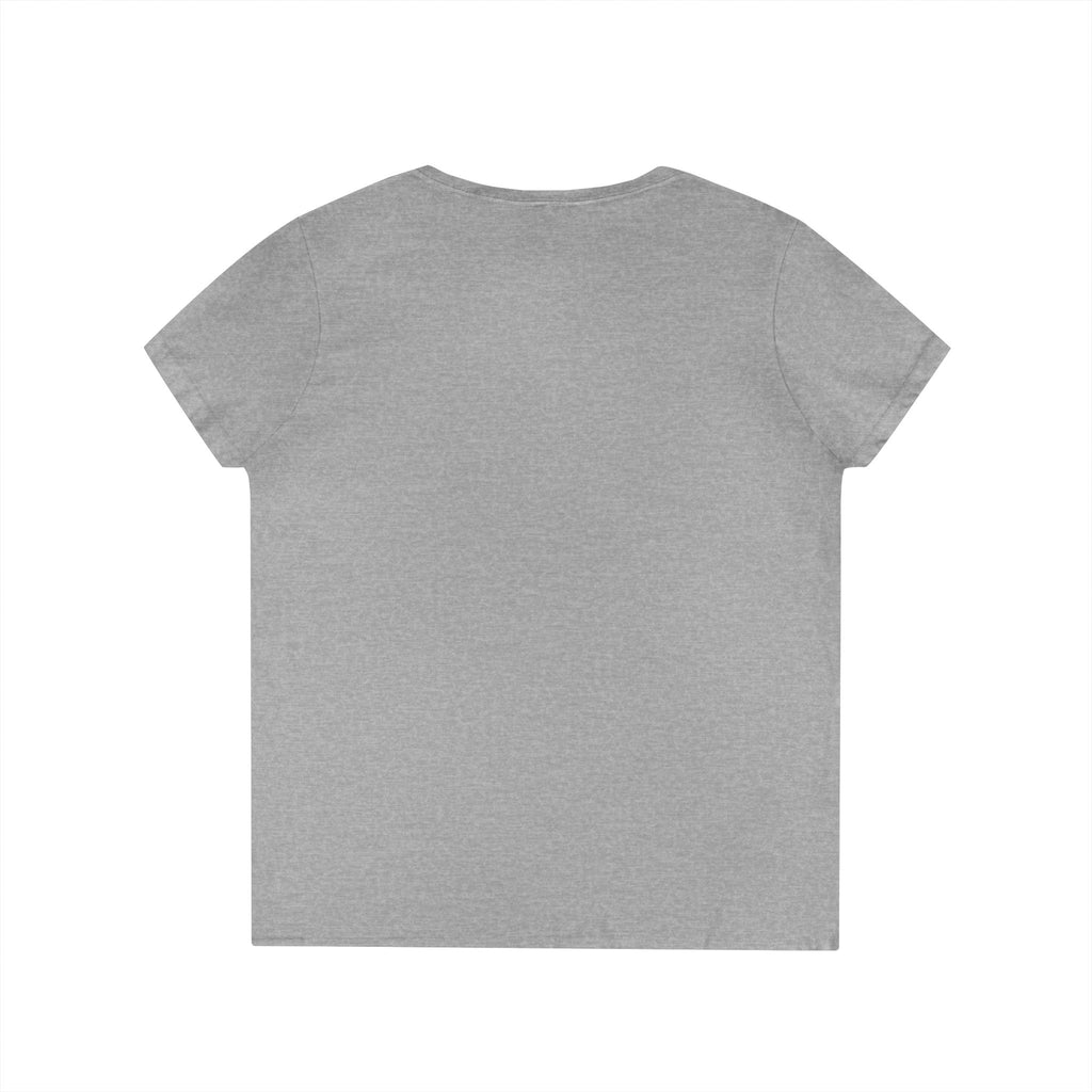 V-Neck T-Shirt Halloween Mug with Pumpkin Spice Bah Humbug
