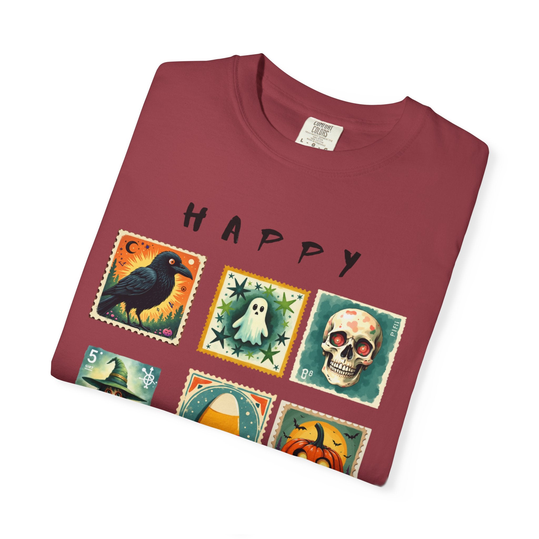 Halloween Graphic Tee, Unisex Garment-Dyed T-Shirt, Spooky Shirt, Halloween Costume, Fall Fashion, Holiday Apparel