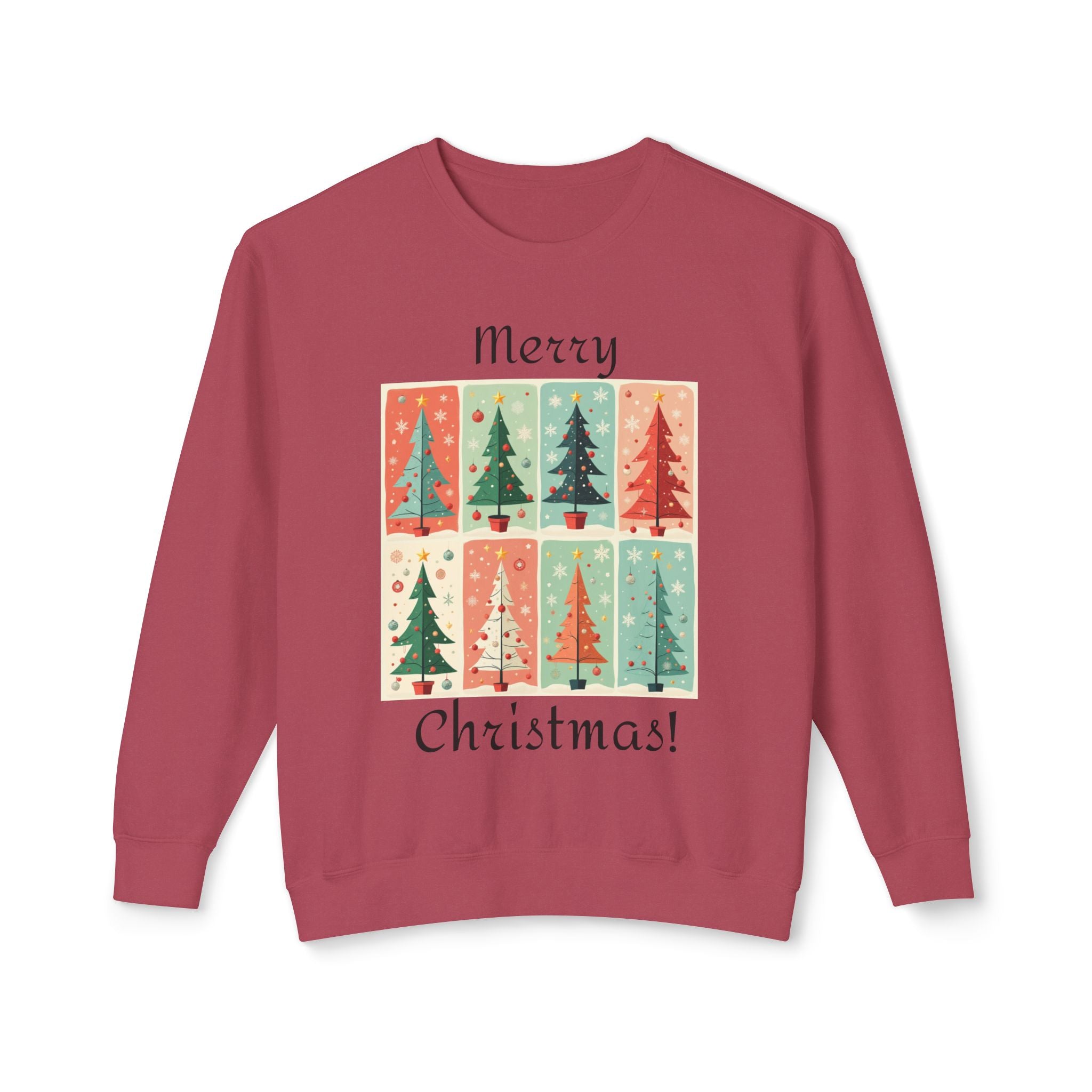 Folded Paper Christmas Trees Sweatshirt