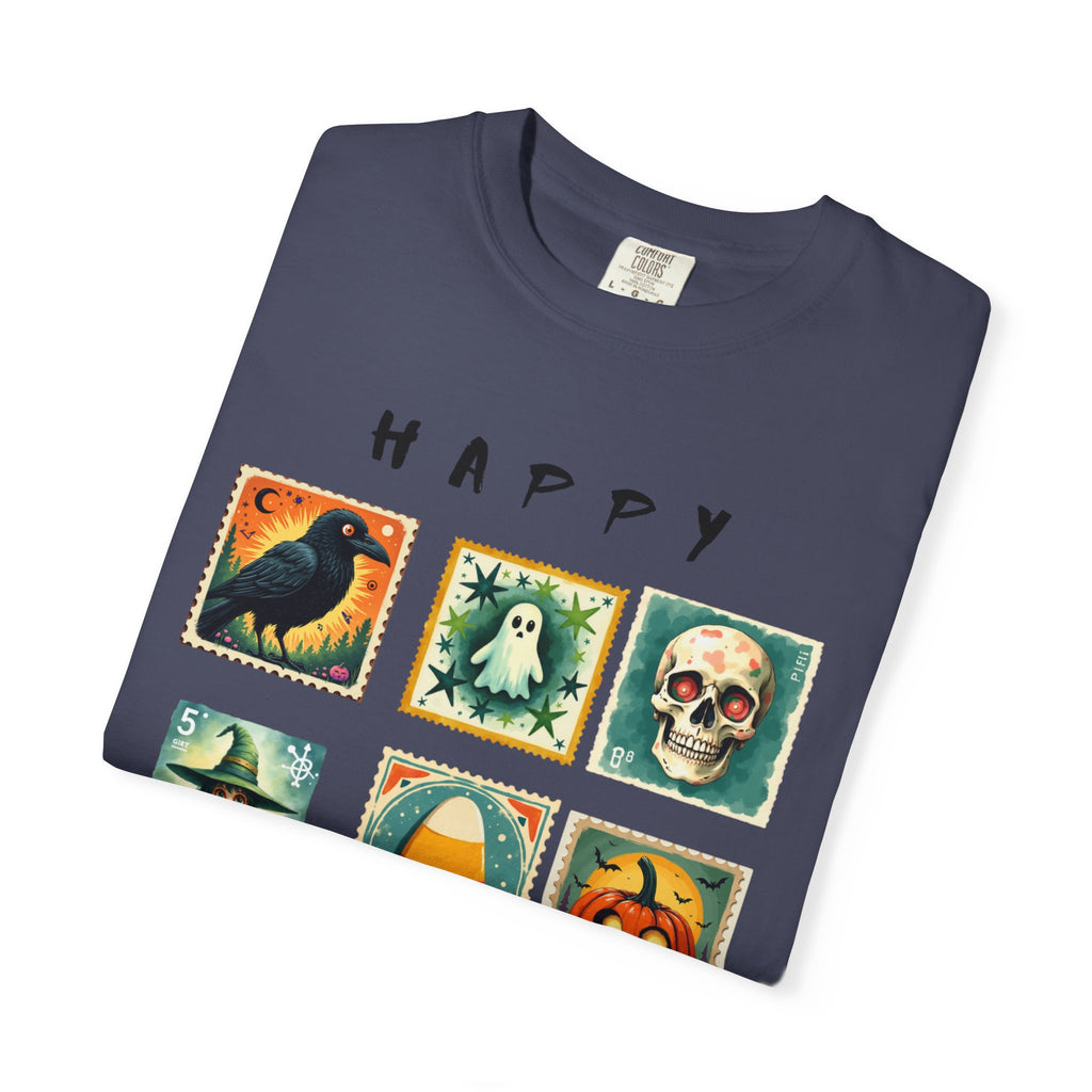 Halloween Graphic Tee, Unisex Garment-Dyed T-Shirt, Spooky Shirt, Halloween Costume, Fall Fashion, Holiday Apparel