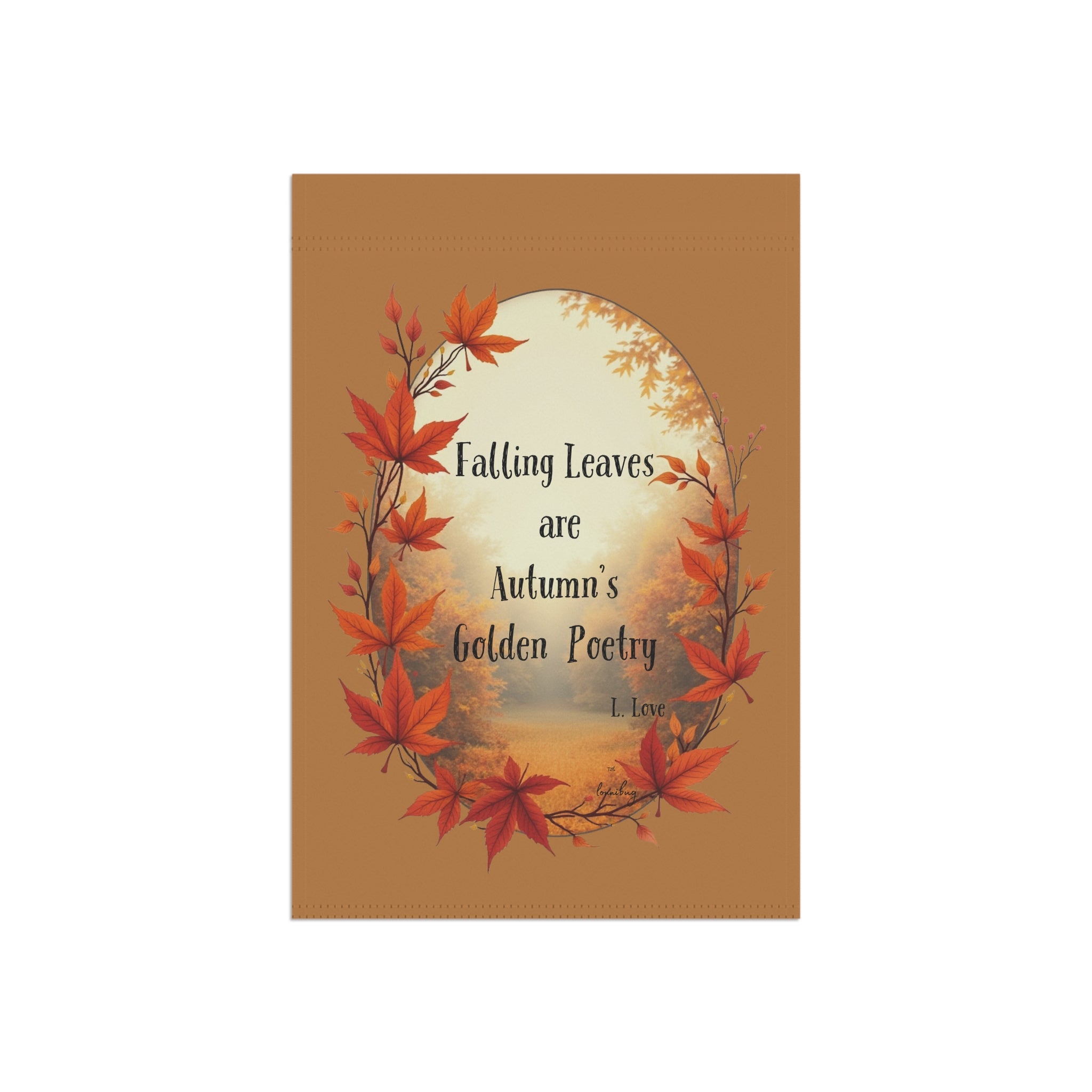 Garden Banner Autumn Leaves Poetry