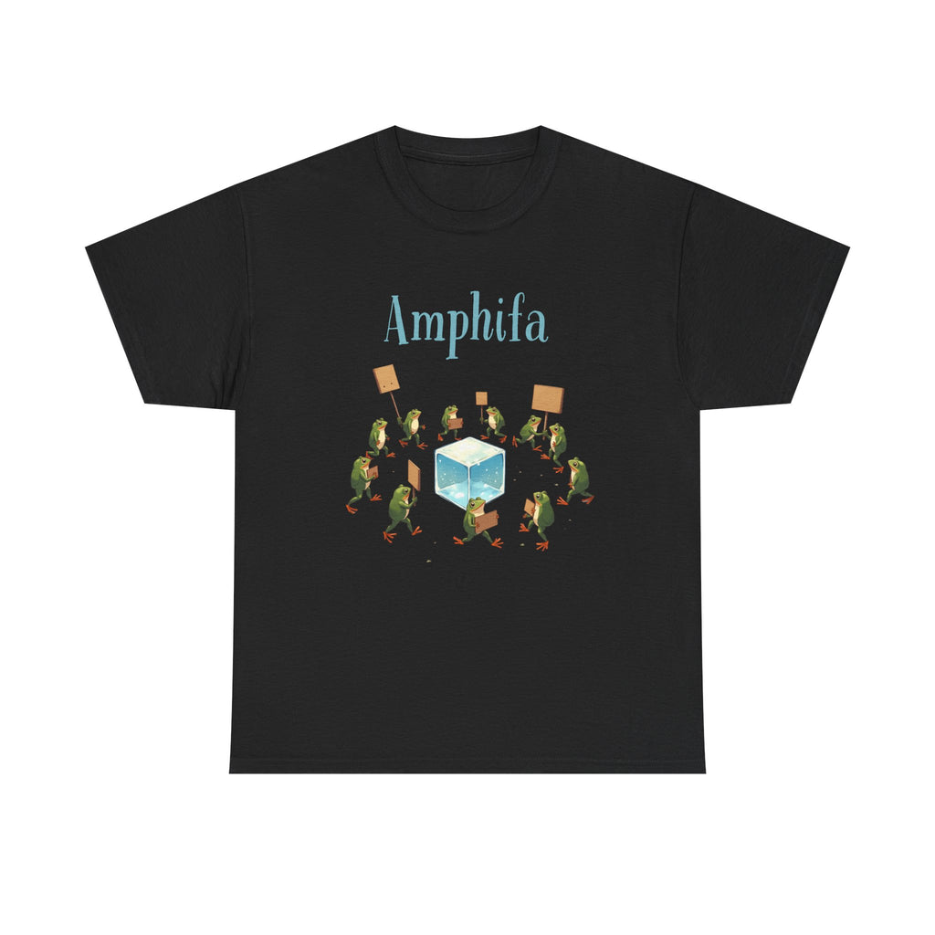 Amphifa ICE Frog Unisex Heavy Cotton Tee, Fun Graphic Tee, Gift for Activists, Casual Wear T-Shirt