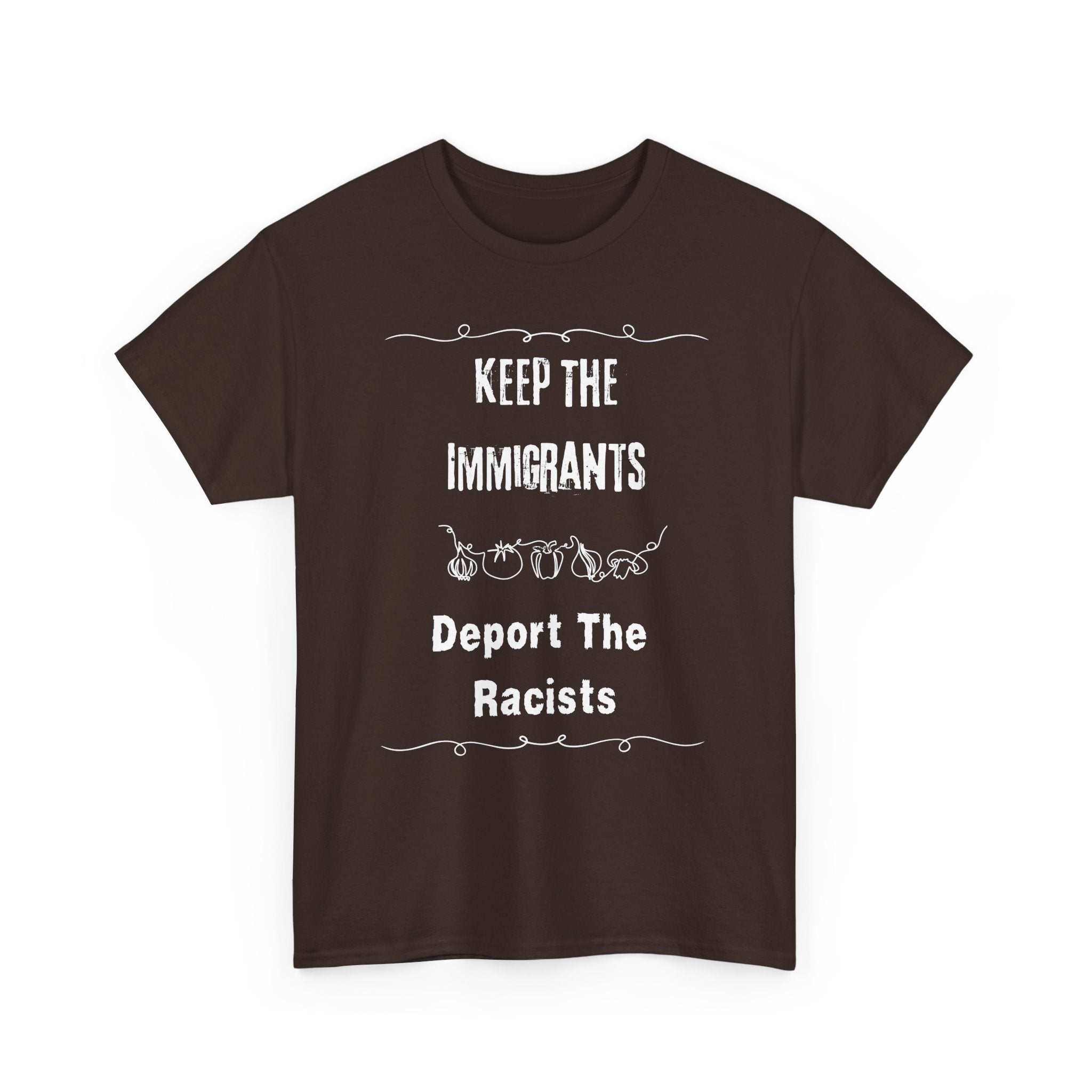 Unisex Heavy Cotton Tee - Keep The Immigrants Deport The Racists, Political Statement Shirt, Protest Tee, Social Justice Apparel, Gift [...]