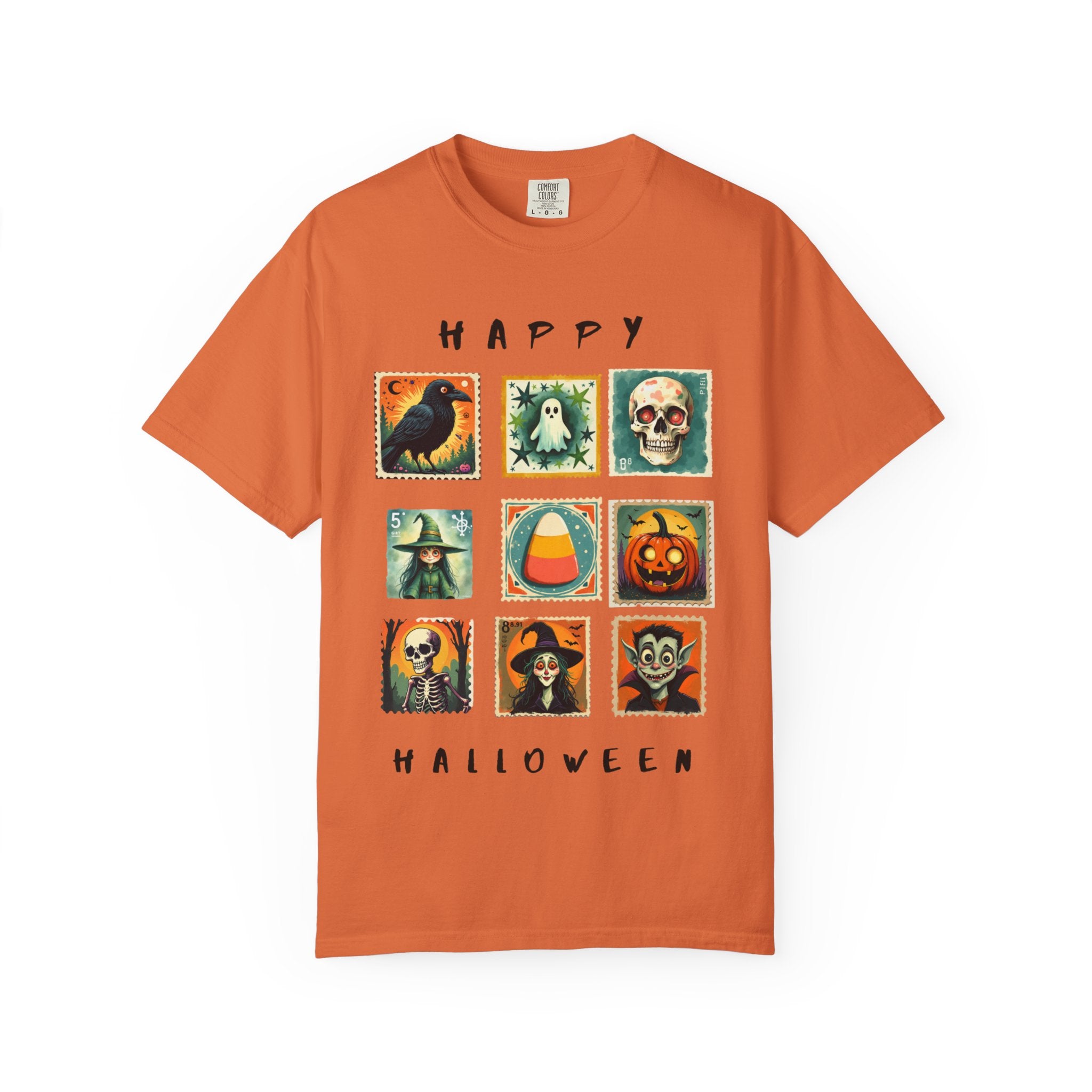 Halloween Graphic Tee, Unisex Garment-Dyed T-Shirt, Spooky Shirt, Halloween Costume, Fall Fashion, Holiday Apparel