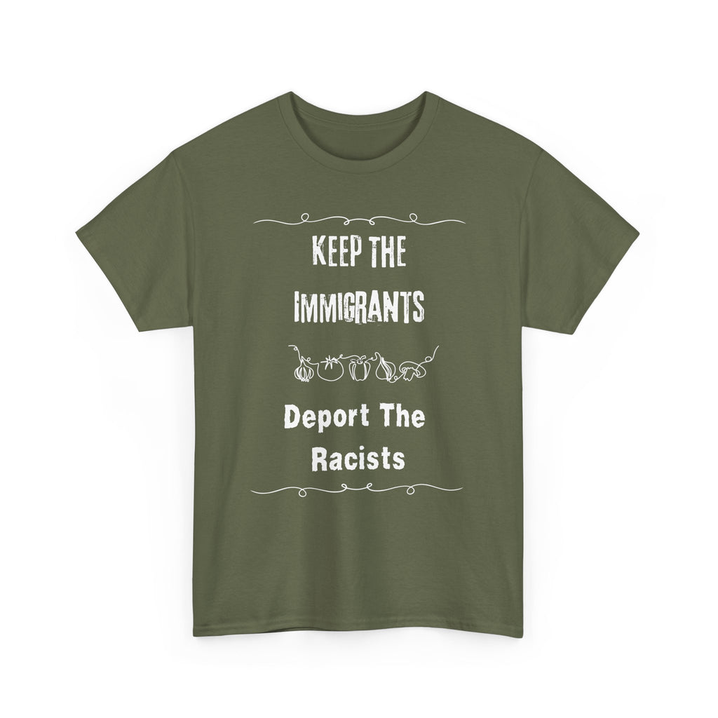 Unisex Heavy Cotton Tee - Keep The Immigrants Deport The Racists, Political Statement Shirt, Protest Tee, Social Justice Apparel, Gift [...]