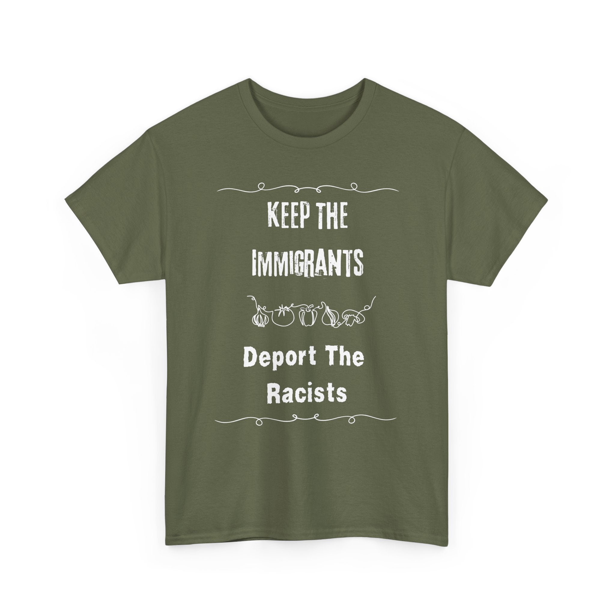 Unisex Heavy Cotton Tee - Keep The Immigrants Deport The Racists, Political Statement Shirt, Protest Tee, Social Justice Apparel, Gift [...]