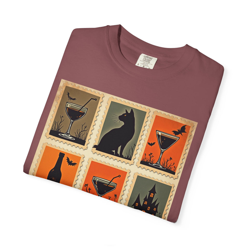 Halloween Cocktails Unisex Garment-Dyed T-shirt