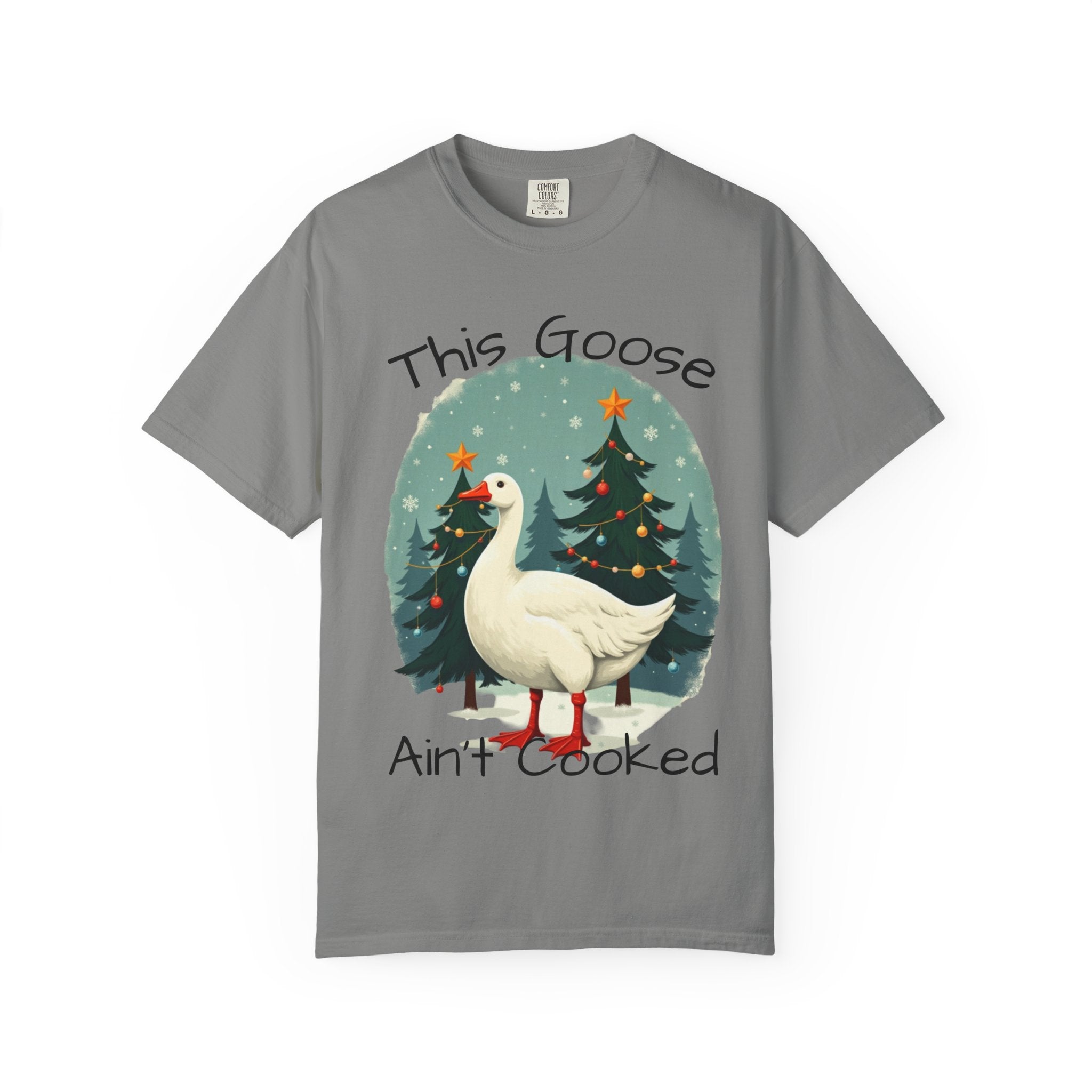 Christmas Goose Unisex T-shirt - Aint Cooked Funny Holiday Christmas Design