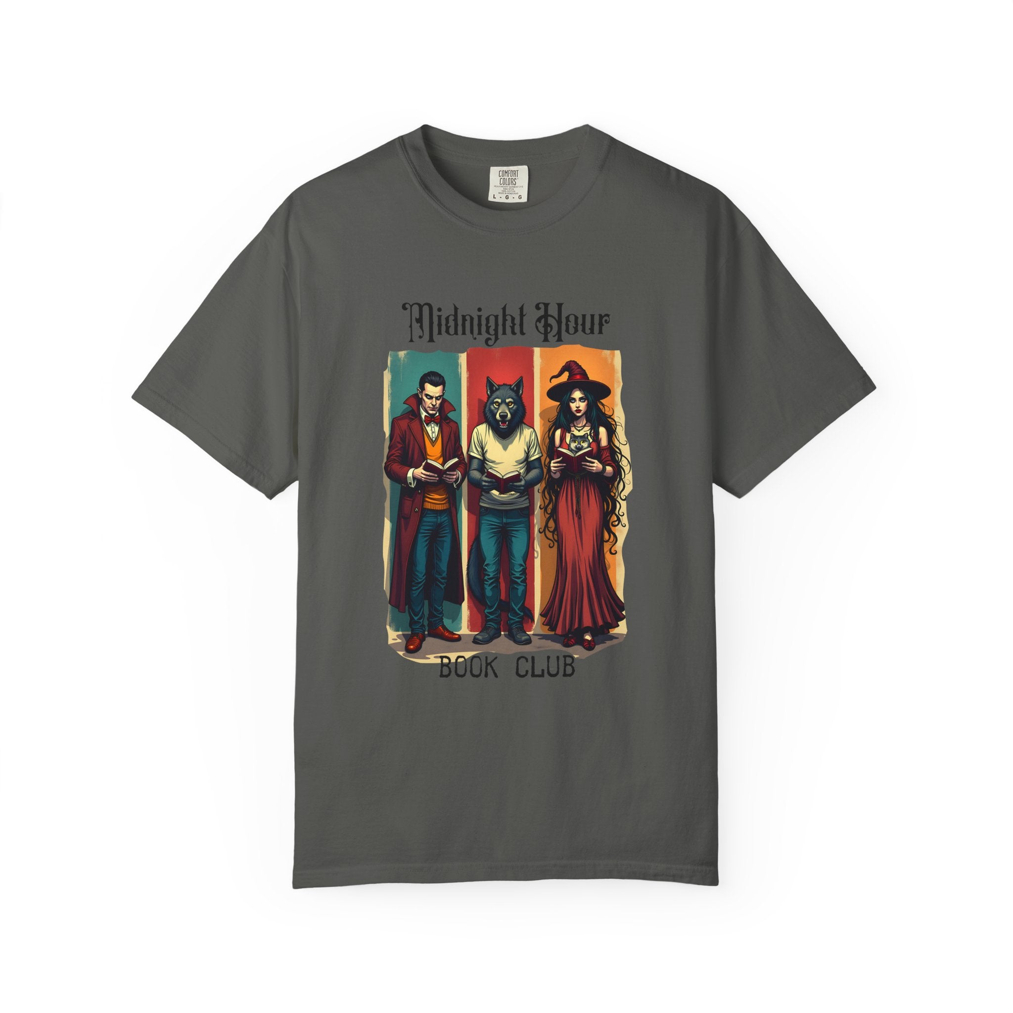 Midnight Hour Book Club T-Shirt, Cozy Reading Shirt, Gift for Book Lovers, Casual Unisex Style, Halloween & Literary Events