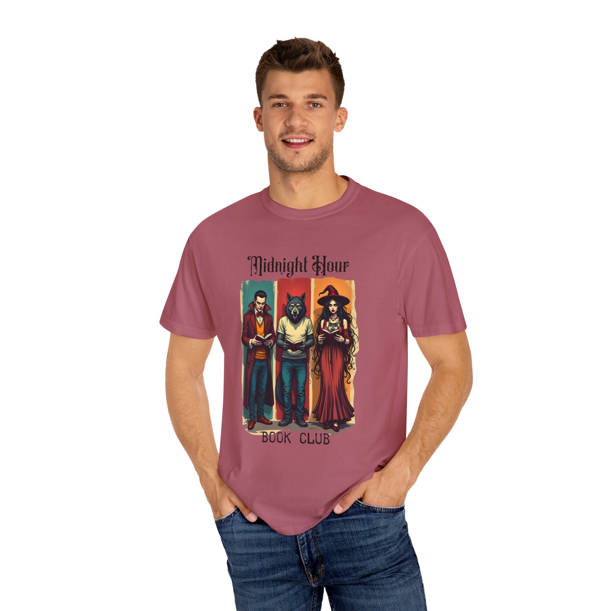 Midnight Hour Book Club T-Shirt, Cozy Reading Shirt, Gift for Book Lovers, Casual Unisex Style, Halloween & Literary Events