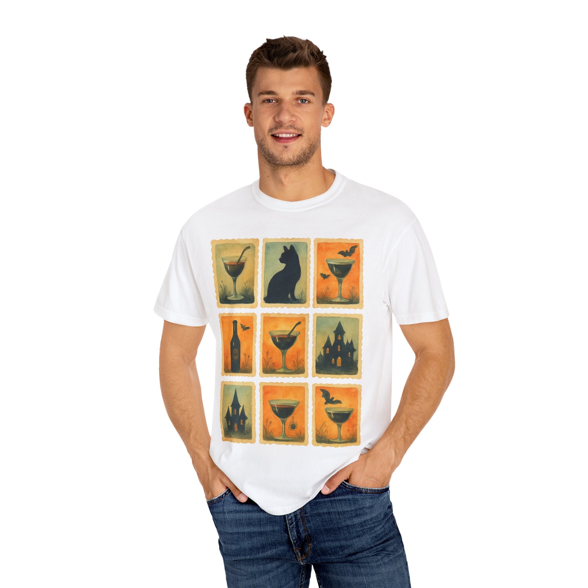 Watercolor Halloween Cocktails T-shirt