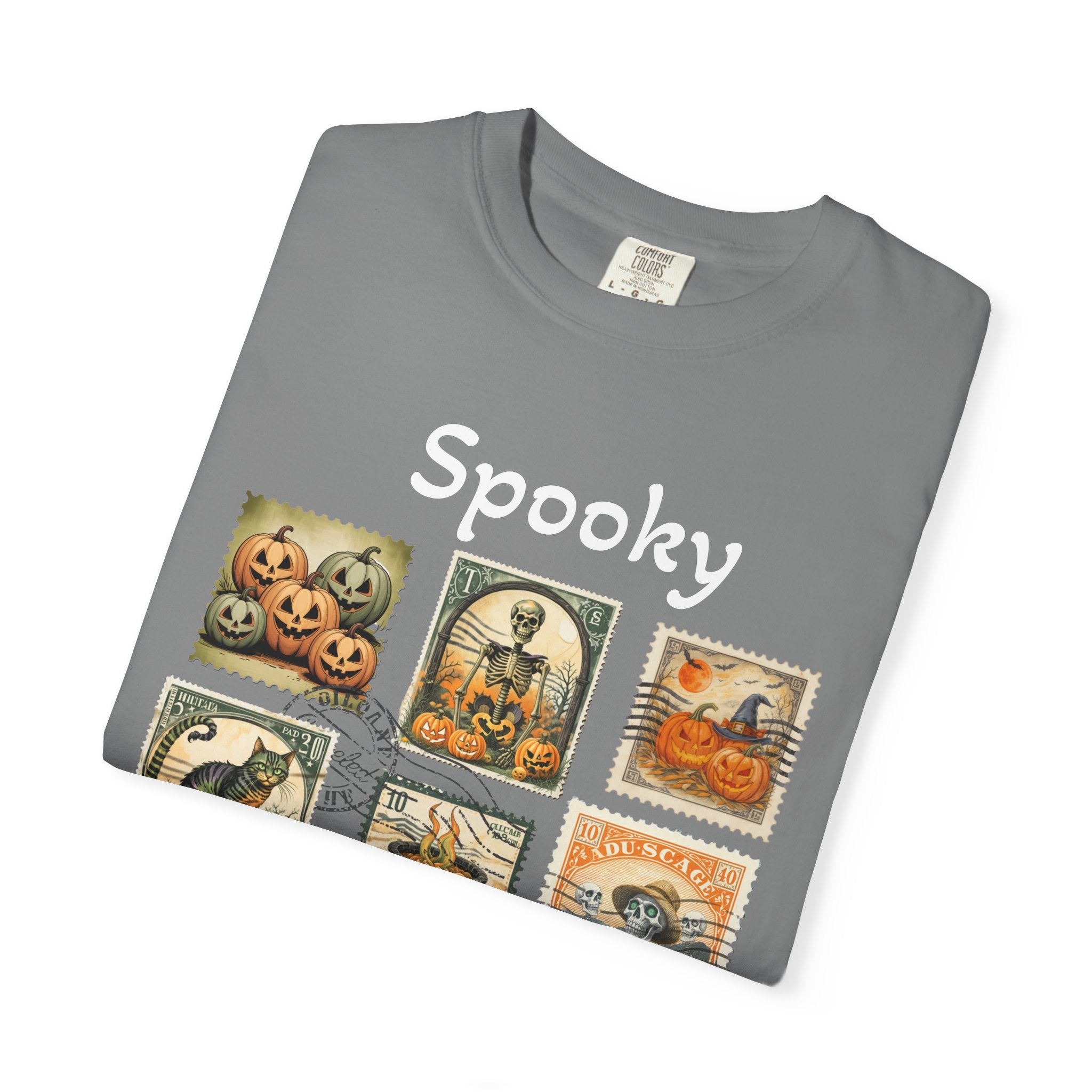 Spooky Halloween Vintage Stamp T-shirt