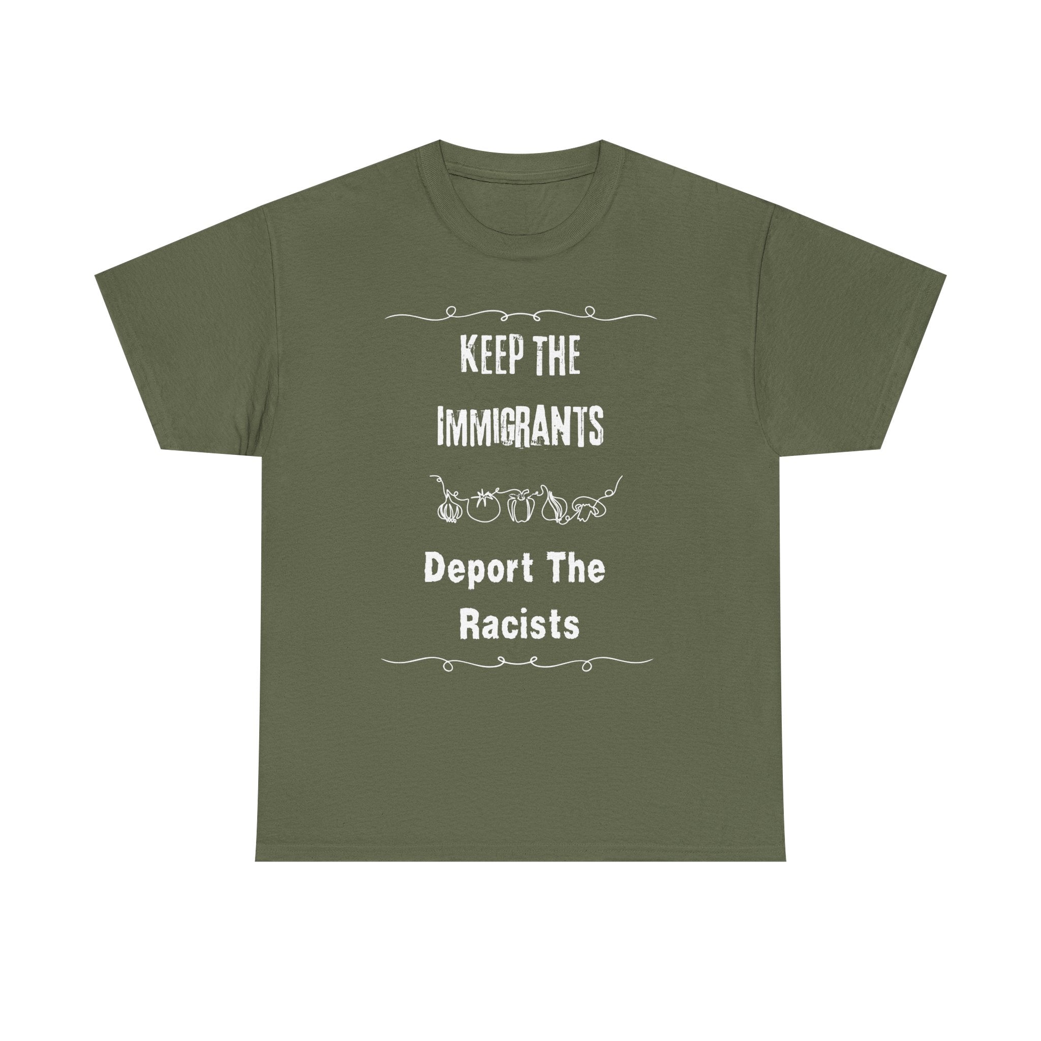 Unisex Heavy Cotton Tee - Keep The Immigrants Deport The Racists, Political Statement Shirt, Protest Tee, Social Justice Apparel, Gift [...]