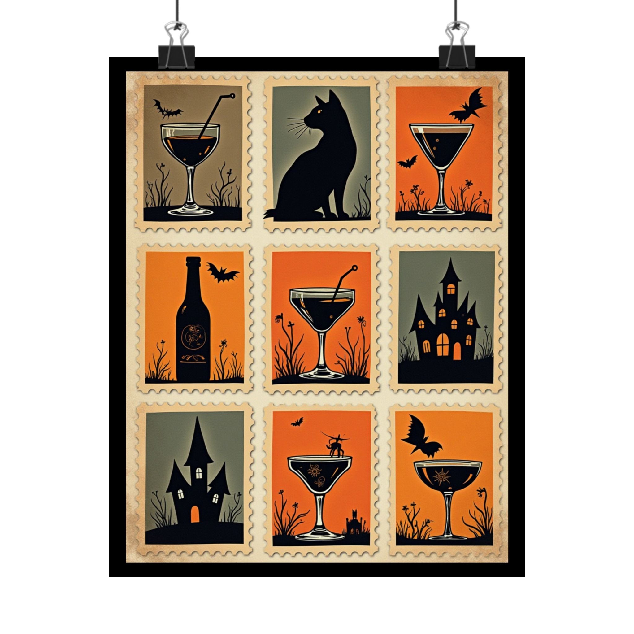 Spooky Vintage Halloween Poster | Matte Vertical Wall Art | Unique Home Decor | Halloween Party | Autumn Decor | Gift for Witch Lovers