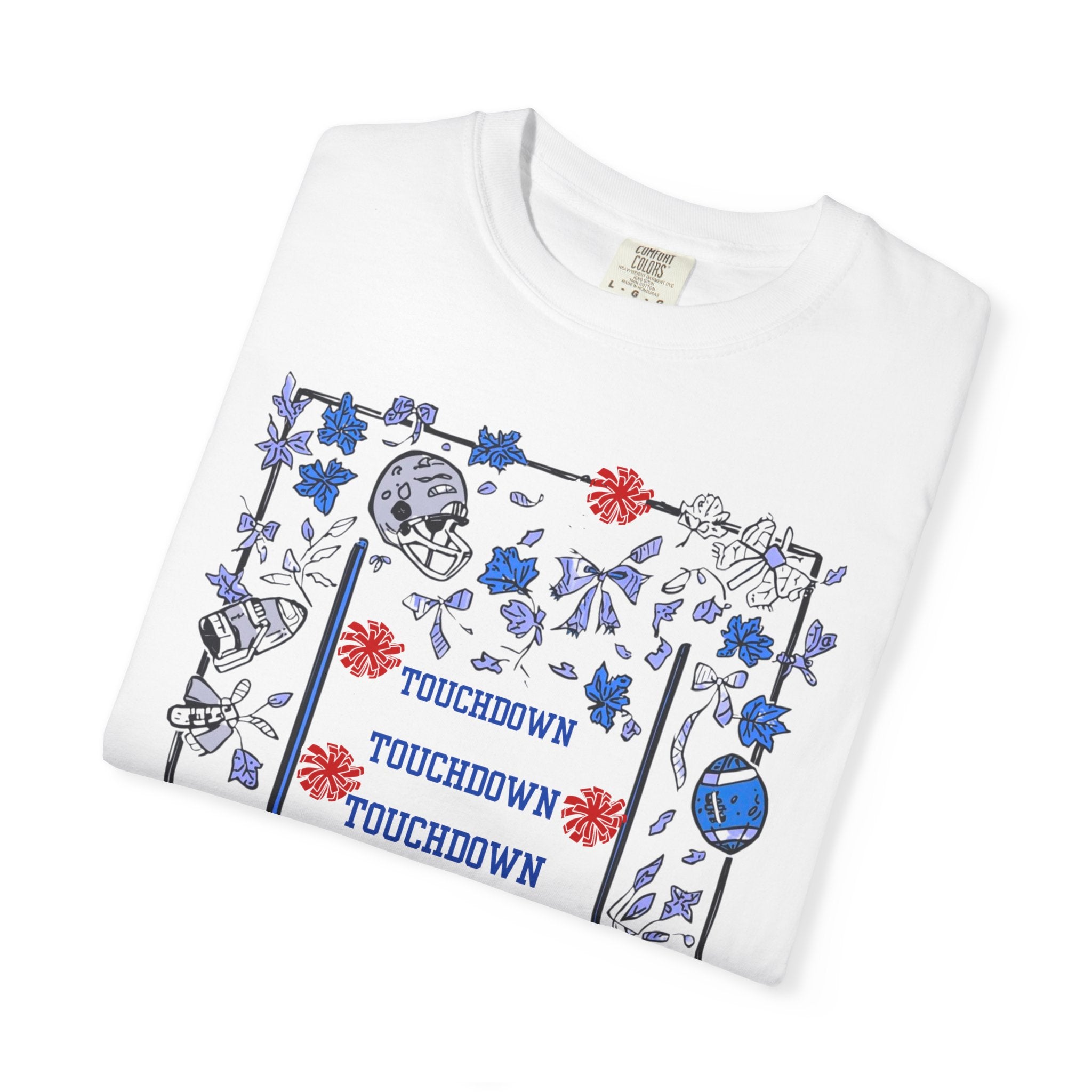 Football Season Graphic Tee, Unisex Garment-Dyed T-Shirt, Fall Fashion, Holiday Apparel,
