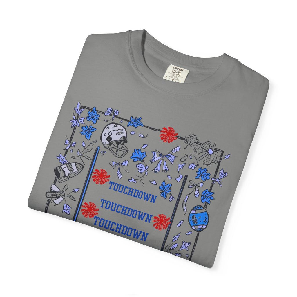 Football Season Graphic Tee, Unisex Garment-Dyed T-Shirt, Fall Fashion, Holiday Apparel,
