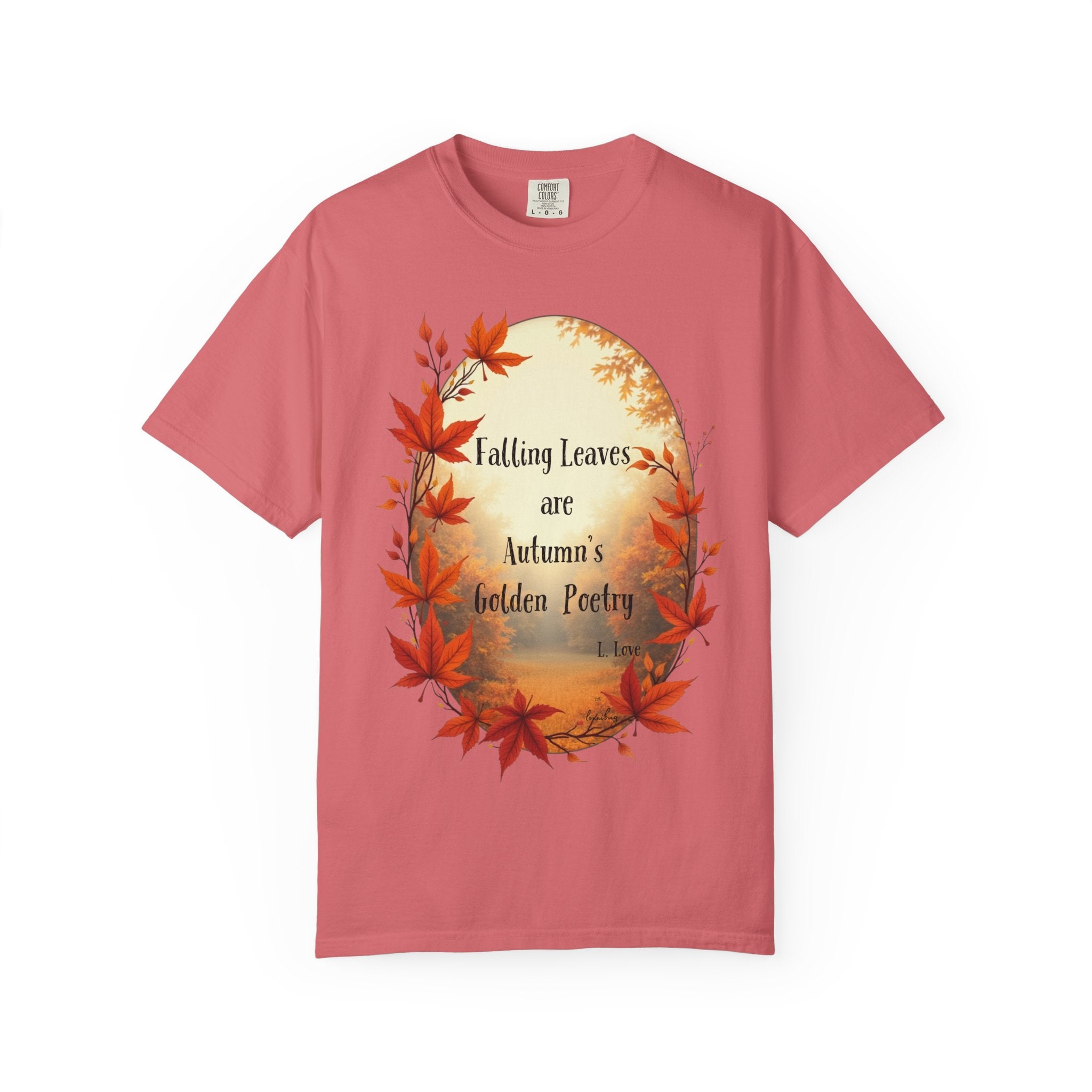 Falling Leaves Unisex Tee - Autumn's Golden Poetry T-shirt