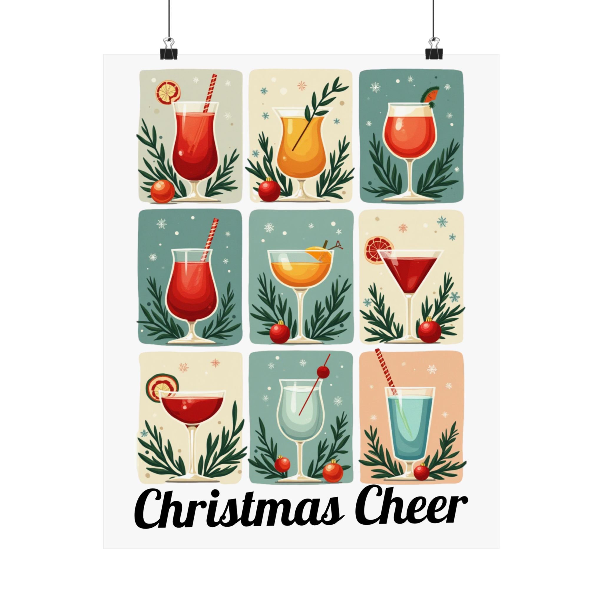 Retro Cocktail Wall Art | Midcentury Modern Bar Poster | Home Bar Decor Print | Housewarming or Birthday Gift for Cocktail Lovers