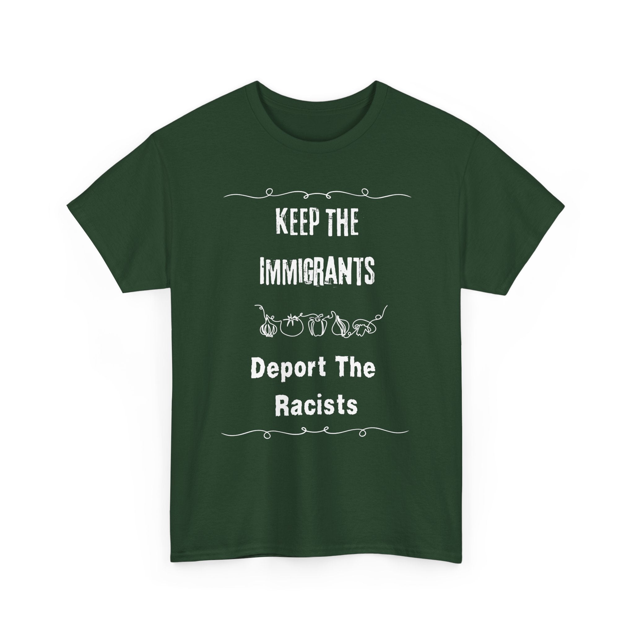 Unisex Heavy Cotton Tee - Keep The Immigrants Deport The Racists, Political Statement Shirt, Protest Tee, Social Justice Apparel, Gift [...]