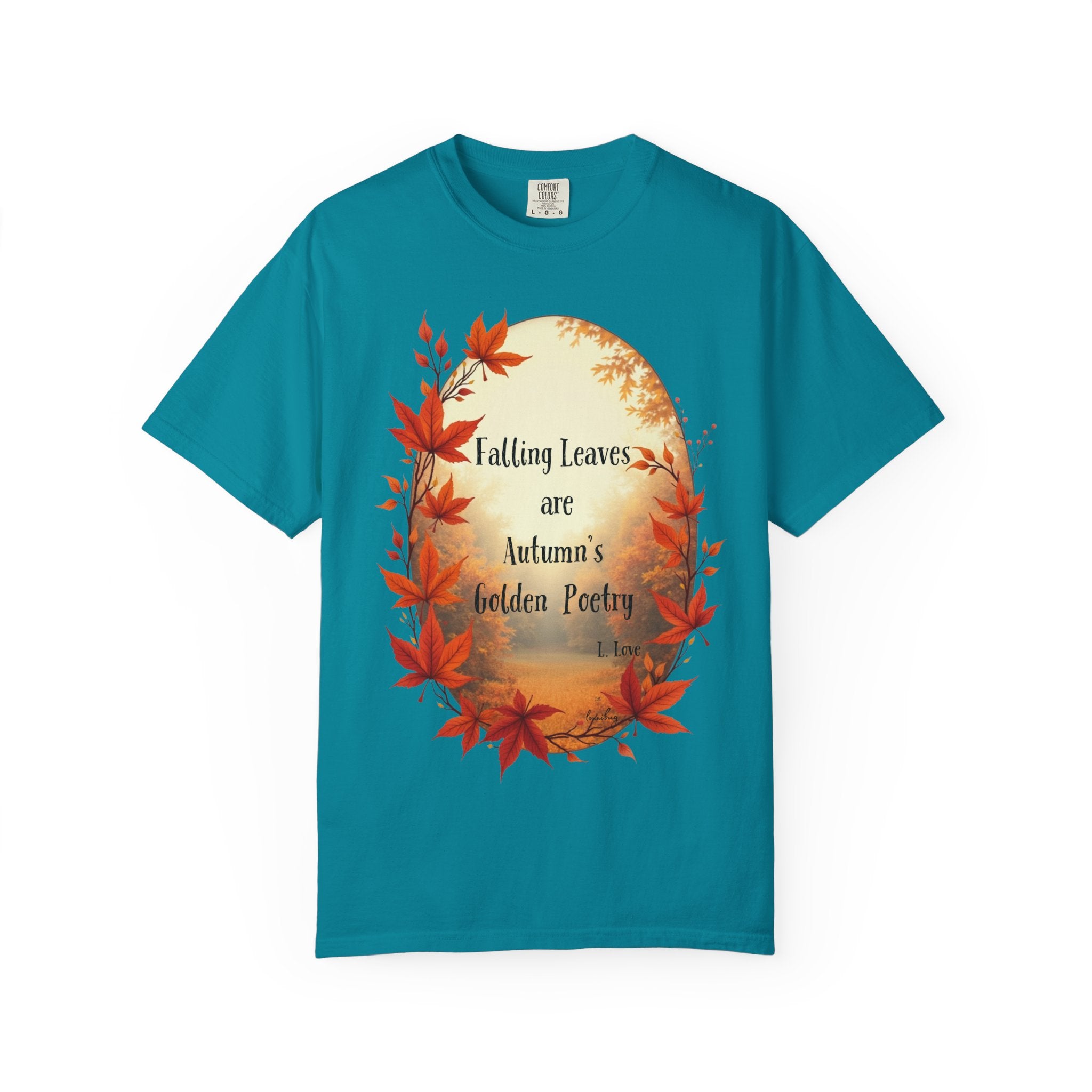 Falling Leaves Unisex Tee - Autumn's Golden Poetry T-shirt