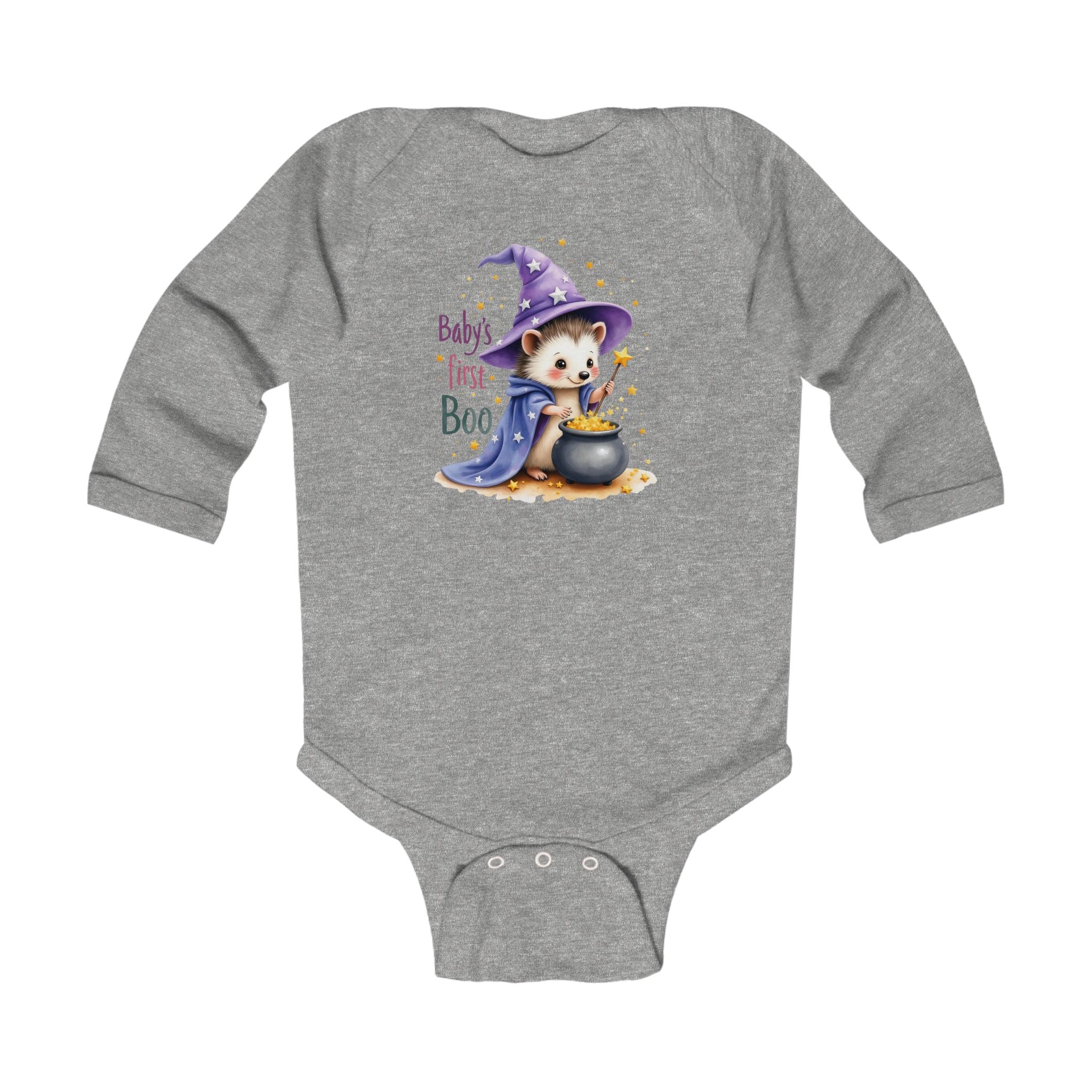 Baby's First Boo Bodysuit, Halloween Infant Onesie, Cute Baby Costume, Fall Holiday Gift, Newborn Witch Outfit