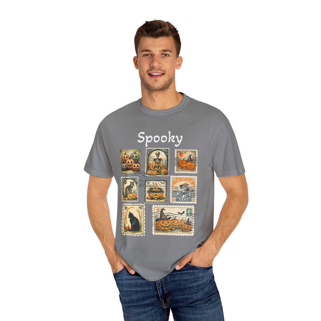 Spooky Halloween Vintage Stamp T-shirt
