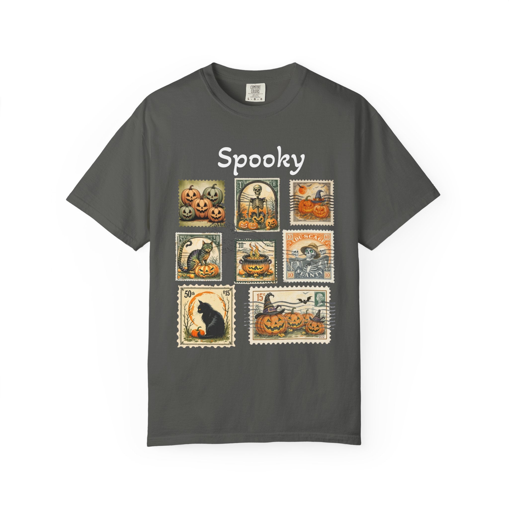 Spooky Halloween Vintage Stamp T-shirt